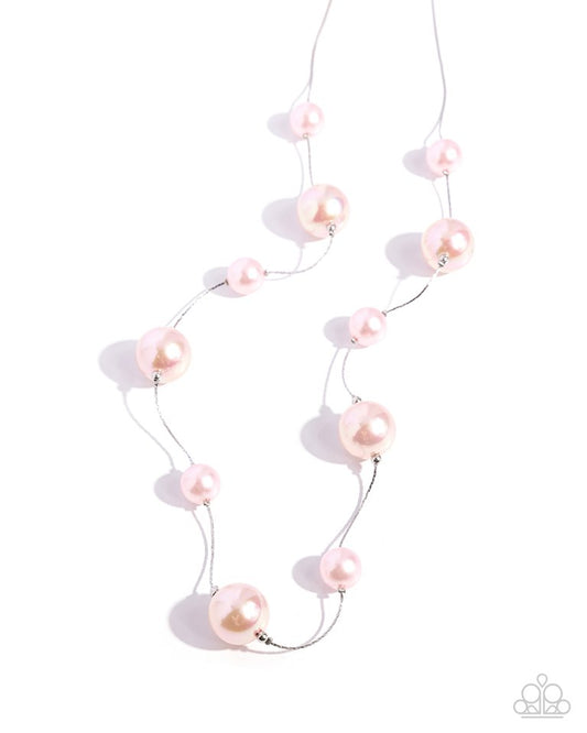 Park Avenue Pearls - Pink - Paparazzi Necklace Image