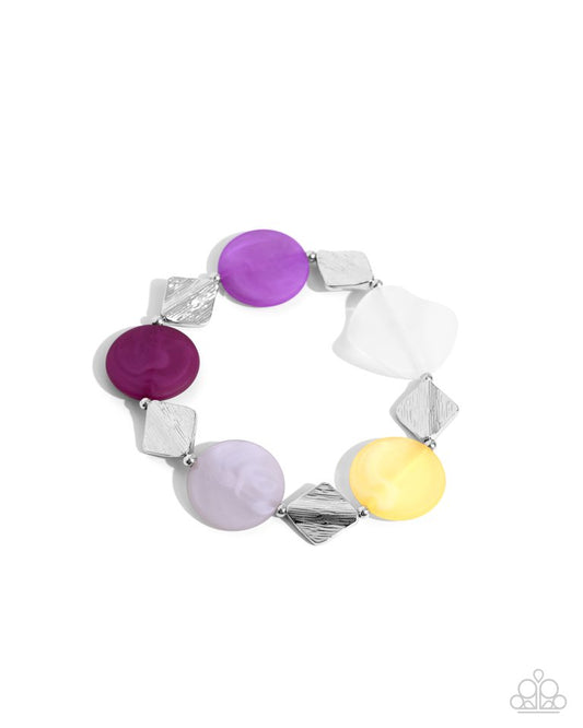 Reflective Ratio - Purple - Paparazzi Bracelet Image