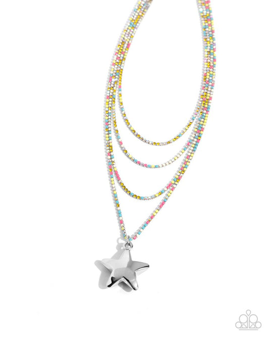 Seize the Stars - Yellow - Paparazzi Necklace Image