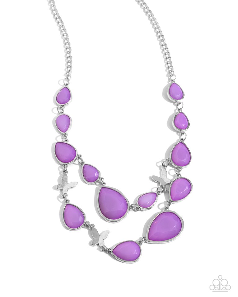 BRIGHT Club - Purple - Paparazzi Necklace Image