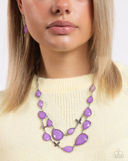 BRIGHT Club - Purple - Paparazzi Necklace Image