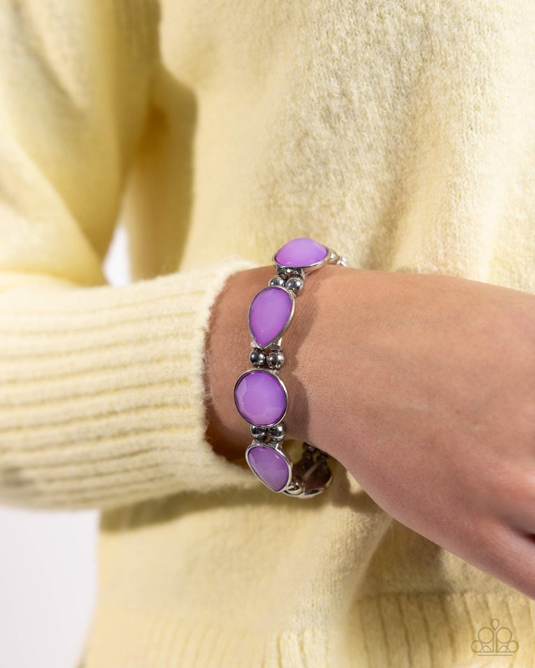 In All the BRIGHT Places - Purple - Paparazzi Bracelet Image
