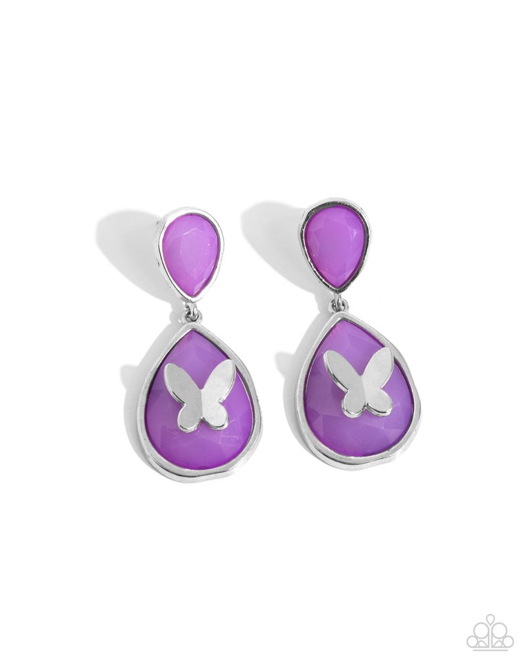 BRIGHT This Sway - Purple - Paparazzi Earring Image