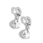 In ARCHING Order - White - Paparazzi Earring Image