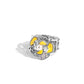 Mademoi-SHELL - Yellow - Paparazzi Ring Image