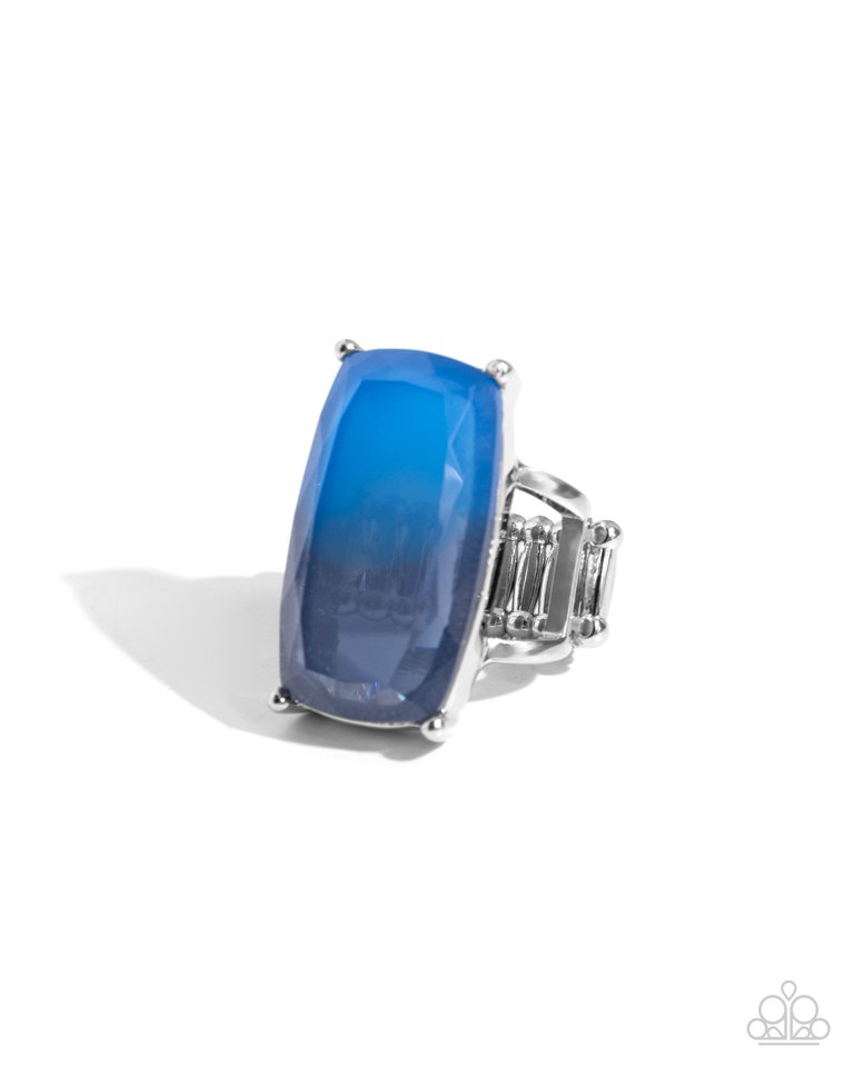 Dramatic Duo - Blue - Paparazzi Ring Image