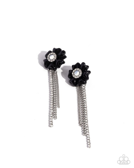 Floral Fuel - Black - Paparazzi Earring Image