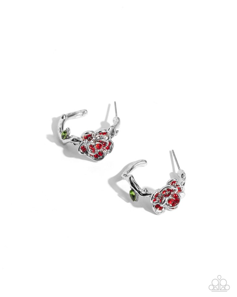 Mother ROSE Best - Red - Paparazzi Earring Image