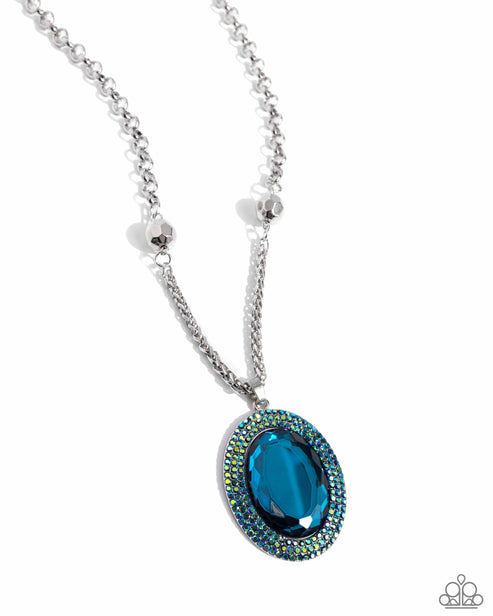 Paparazzi Necklace ~ Manufactured Majesty - Blue