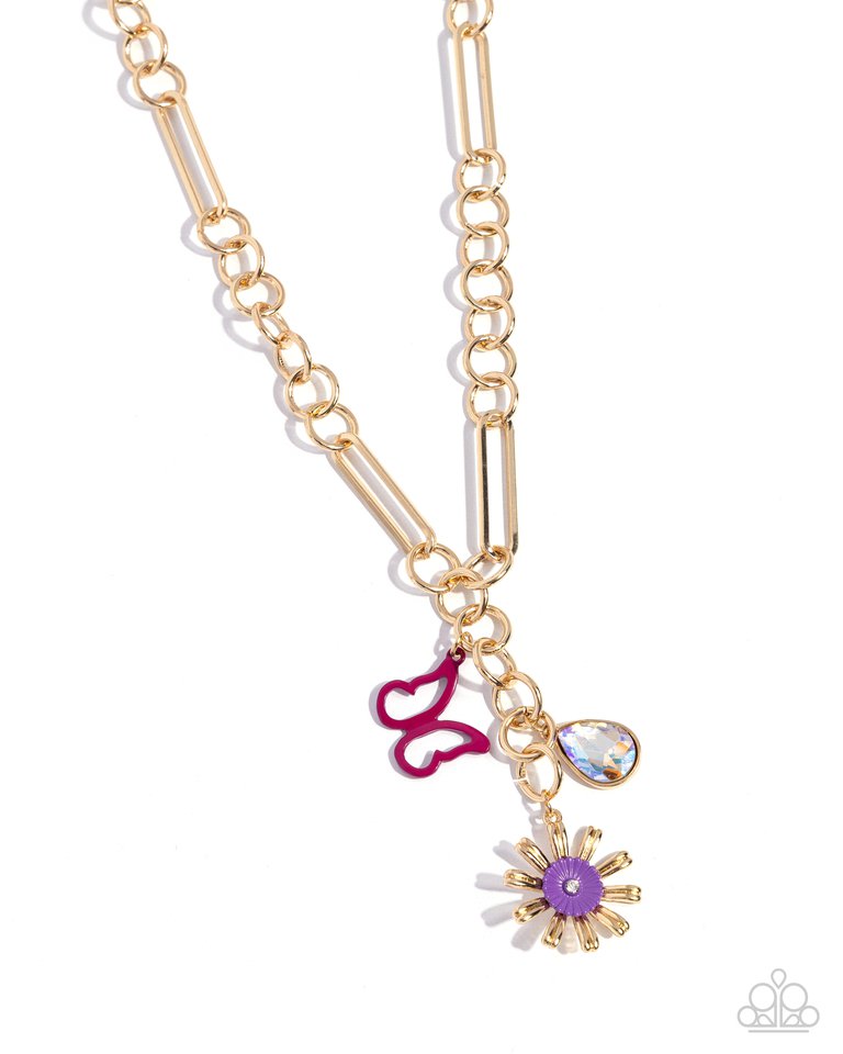 Aerial Adventure - Purple - Paparazzi Necklace Image