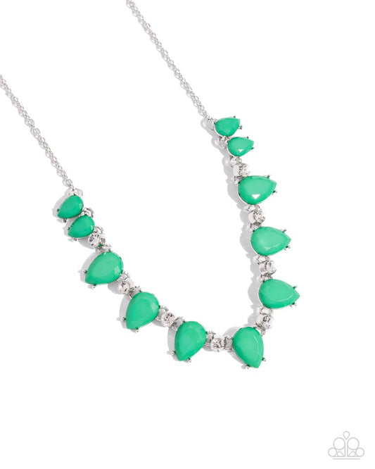 Malibu Marvel - Green - Paparazzi Necklace Image