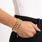 Braided Bandit - Gold - Paparazzi Bracelet Image