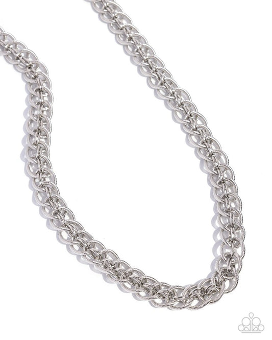 Coiled Conviction - Silver - Paparazzi Necklace Image
