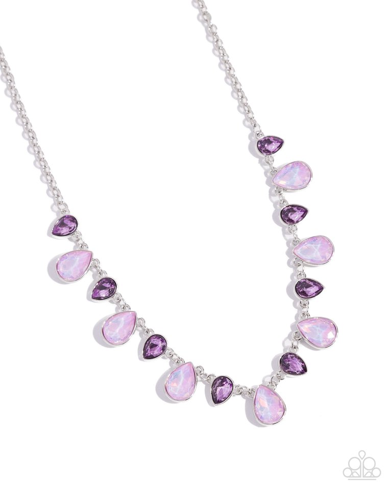 Summer Season - Purple - Paparazzi Necklace Image