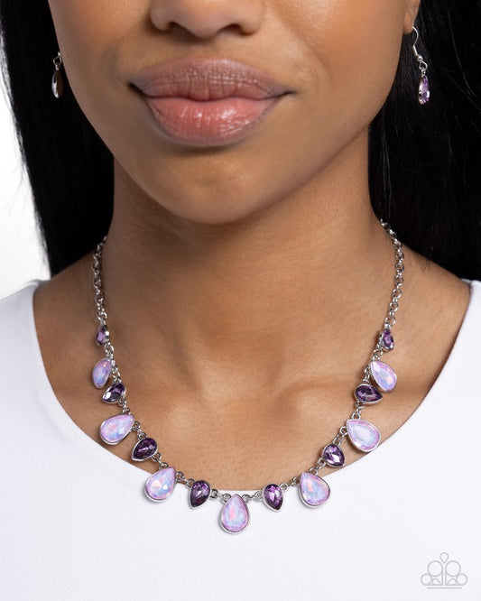 Summer Season - Purple - Paparazzi Necklace Image