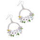 Fairy Freestyle - White - Paparazzi Earring Image