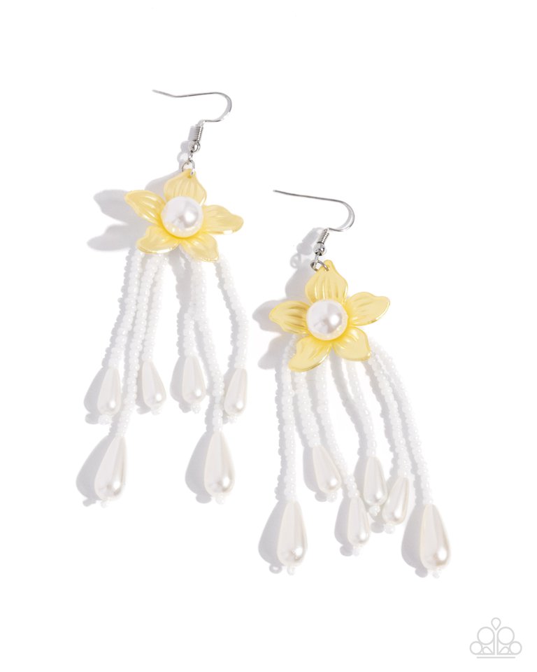 Prom Personality - Yellow - Paparazzi Earring Image