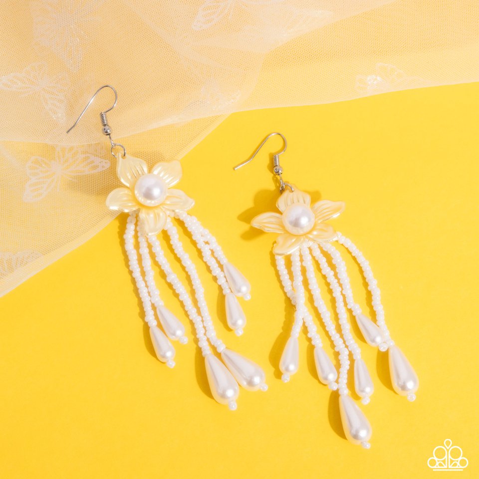 Prom Personality - Yellow - Paparazzi Earring Image