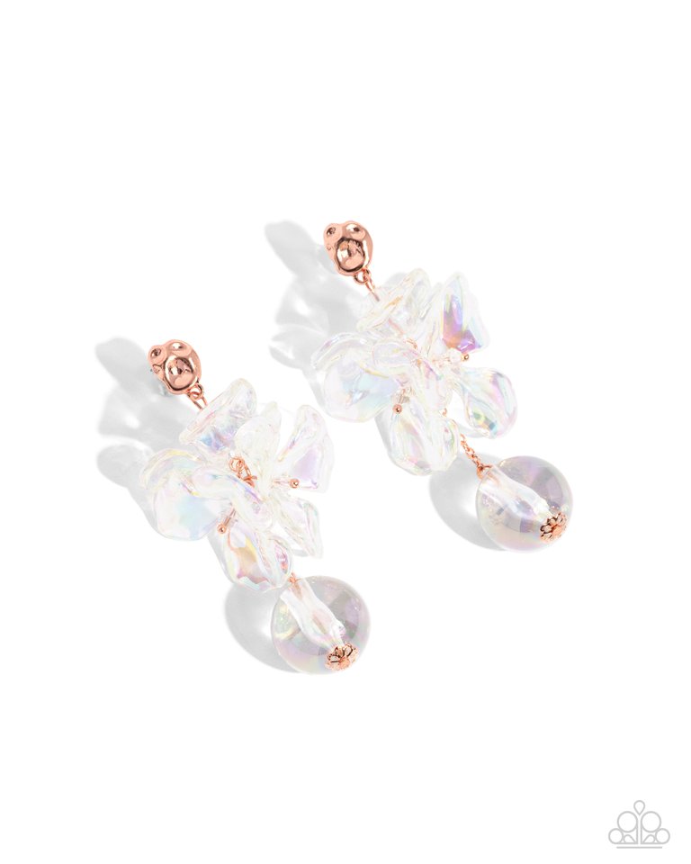 Ignited Iridescence - Copper - Paparazzi Earring Image