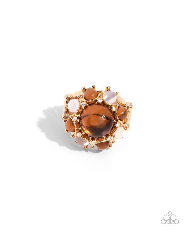 Clear Comfort - Brown - Paparazzi Ring Image