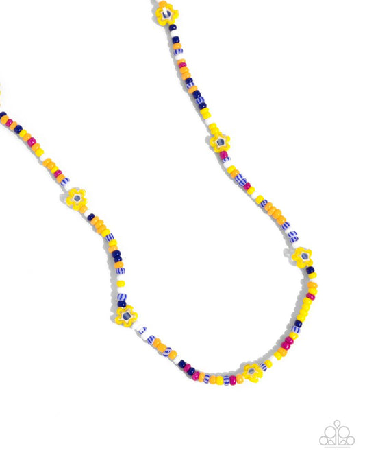 Candyland Craze - Yellow - Paparazzi Necklace Image