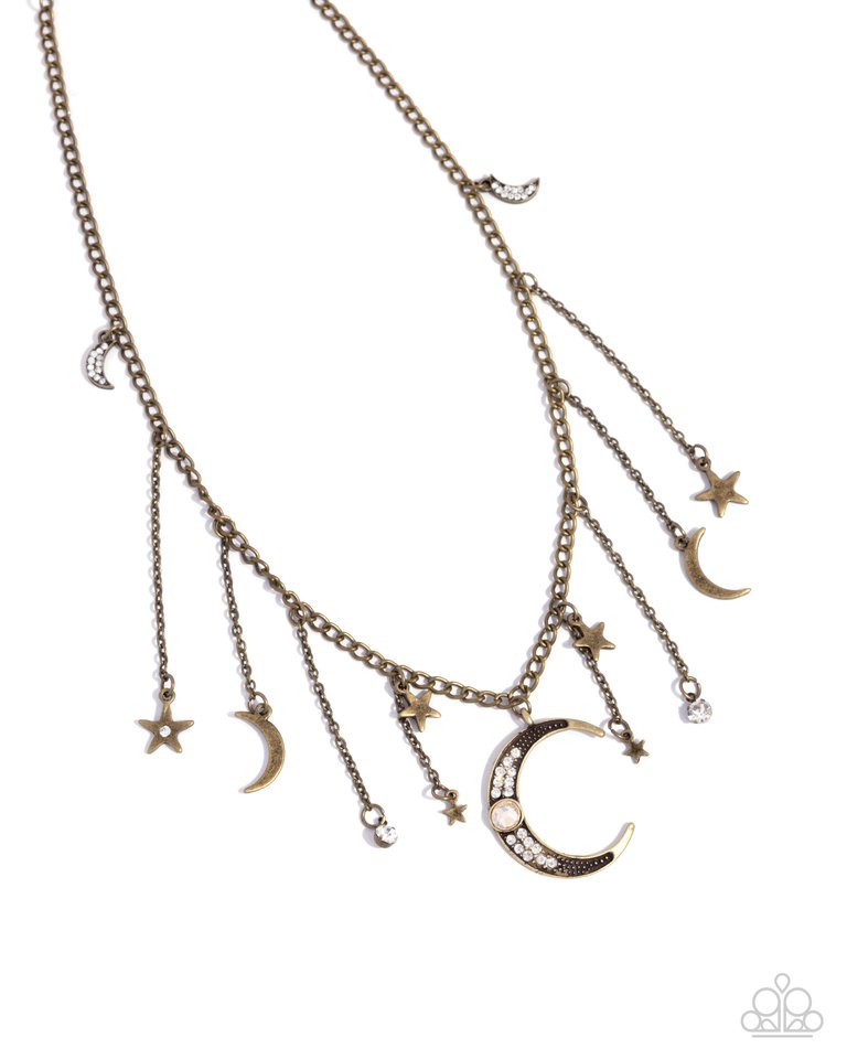 Stellar Selection - Brass - Paparazzi Necklace Image