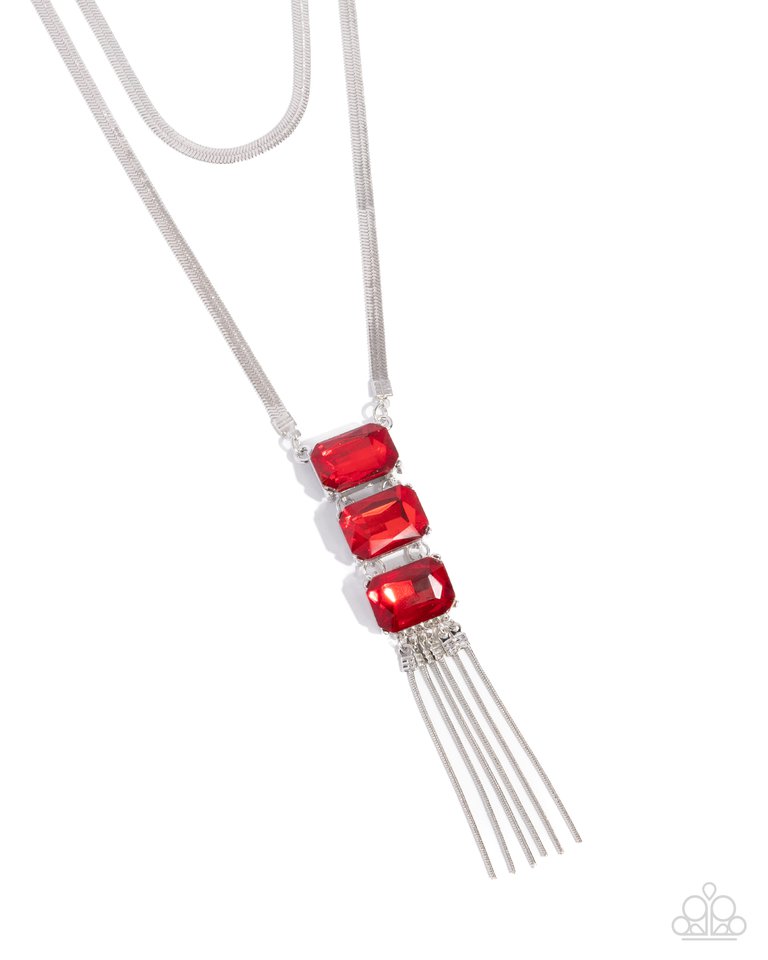 Passionate Pageantry - Red - Paparazzi Necklace Image