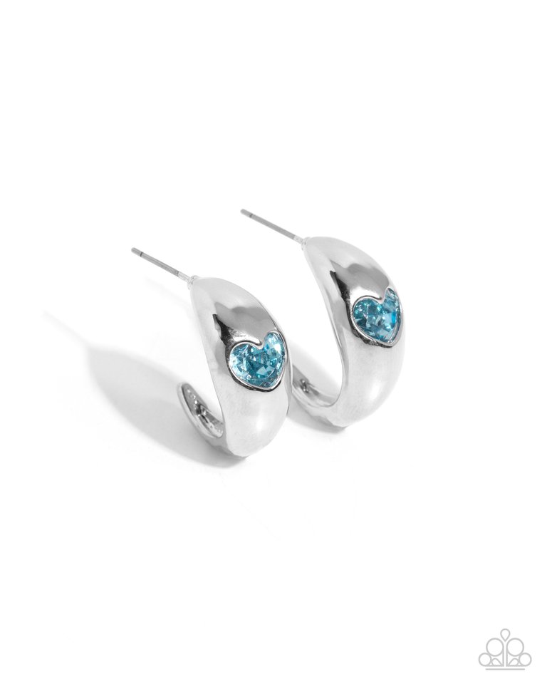 Perfect Point - Blue - Paparazzi Earring Image