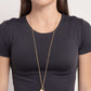 Coastal Crowd - Gold - Paparazzi Necklace Image