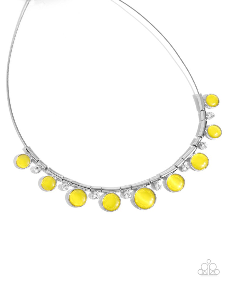 Meticulous Majesty - Yellow - Paparazzi Necklace Image