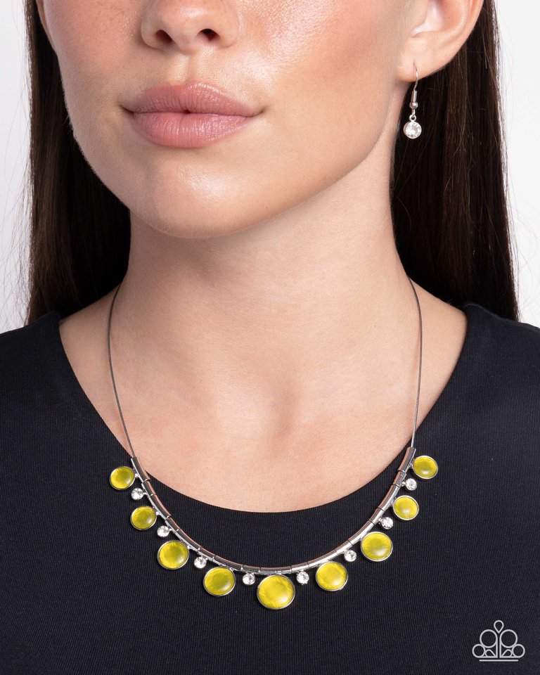 Meticulous Majesty - Yellow - Paparazzi Necklace Image