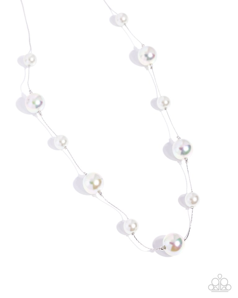 Park Avenue Pearls - Silver - Paparazzi Necklace Image