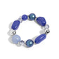 Beaded Backing - Blue - Paparazzi Bracelet Image