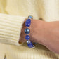 Beaded Backing - Blue - Paparazzi Bracelet Image