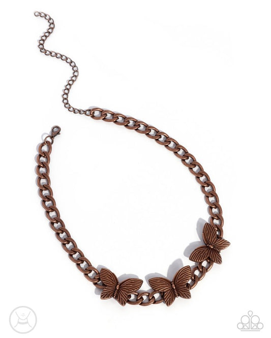 Aerial Ambition - Copper - Paparazzi Necklace Image