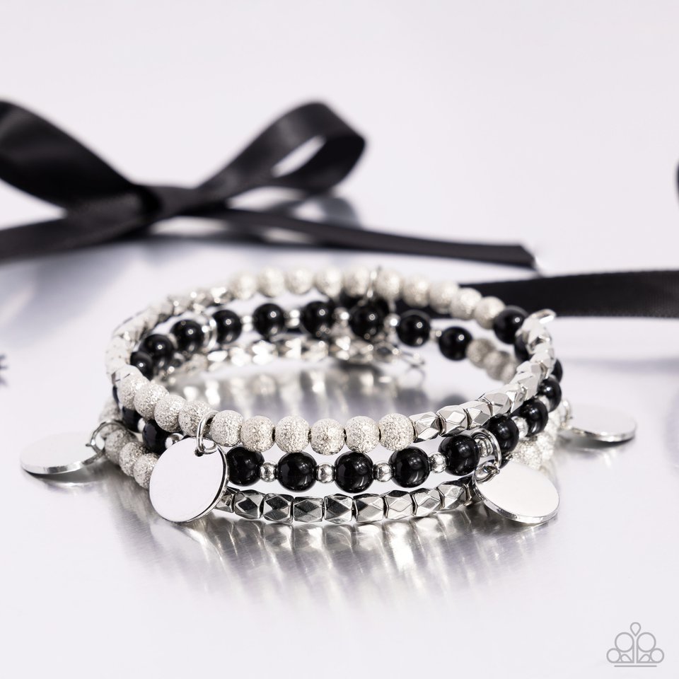 Boundless Beaches - Black - Paparazzi Bracelet Image