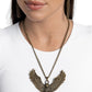 Edgy Eagle - Brass - Paparazzi Necklace Image