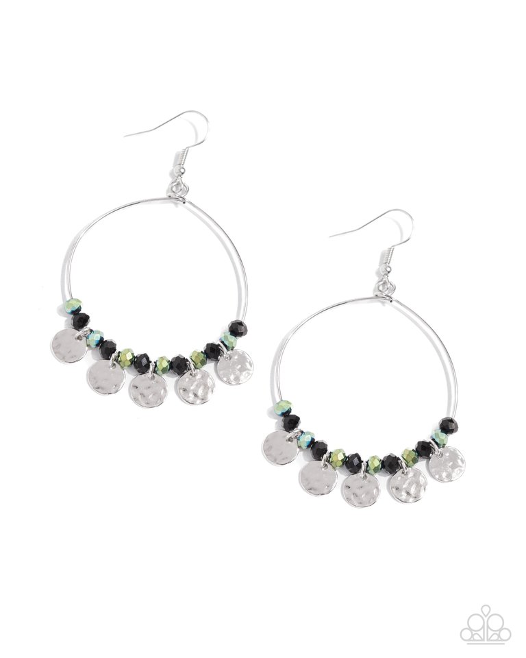 Wistful Waltz - Black - Paparazzi Earring Image