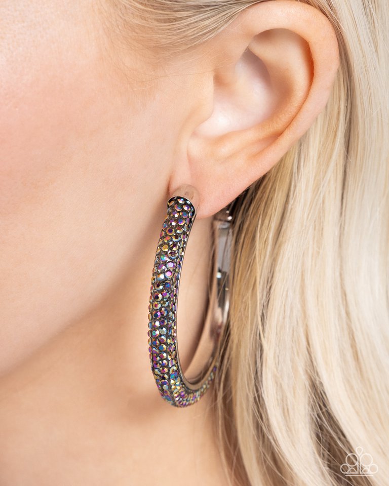 Chiseled Crescendo - Multi - Paparazzi Earring Image