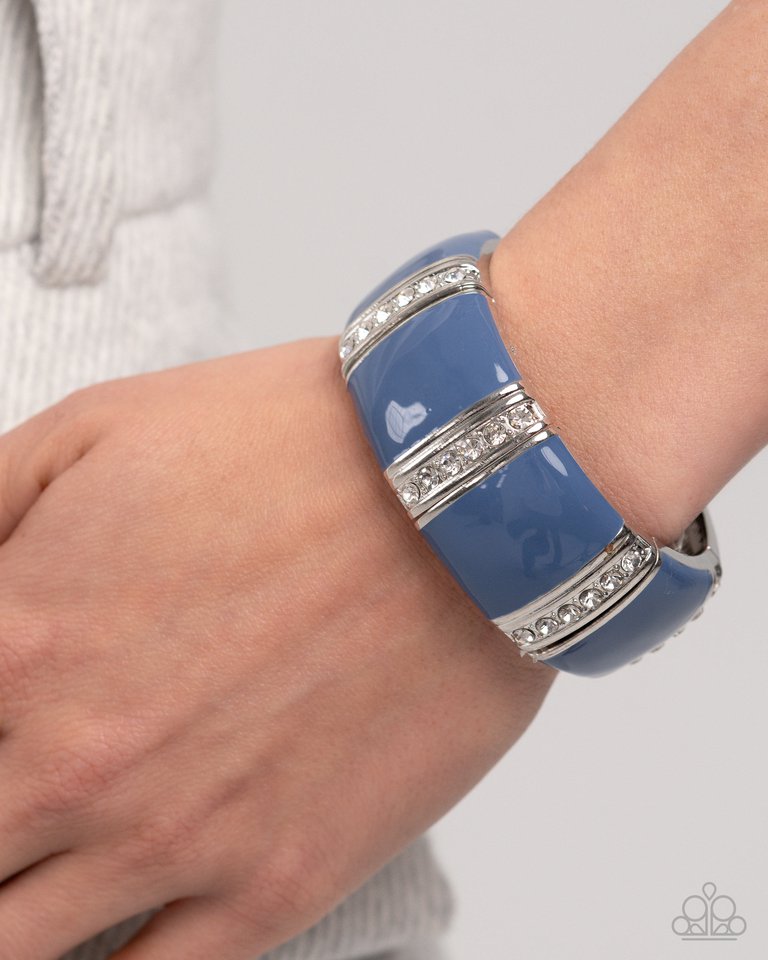 Colored Cameo - Blue - Paparazzi Bracelet Image