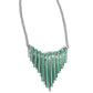 Fashionable Fringe - Green - Paparazzi Necklace Image