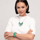 Fashionable Fringe - Green - Paparazzi Necklace Image
