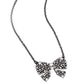 Bewitching Bow - Black - Paparazzi Necklace Image