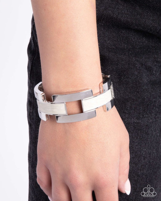 Modern Merger - White - Paparazzi Bracelet Image