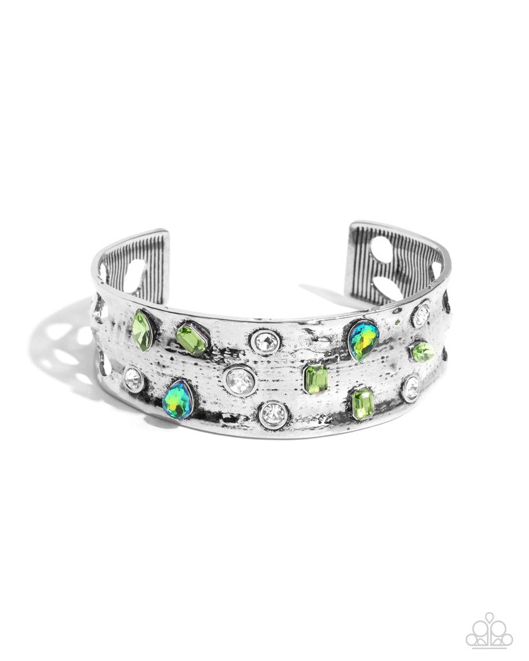 Embellished Empire - Green - Paparazzi Bracelet Image