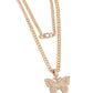 Aerial Arrangement - Gold - Paparazzi Necklace Image