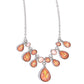 Talented Teardrops - Orange - Paparazzi Necklace Image