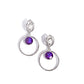 Modern Moment - Purple - Paparazzi Earring Image