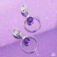 Modern Moment - Purple - Paparazzi Earring Image