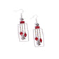 Framed Feature - Red - Paparazzi Earring Image